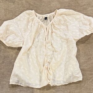 Universal Thread Cream Floral Top